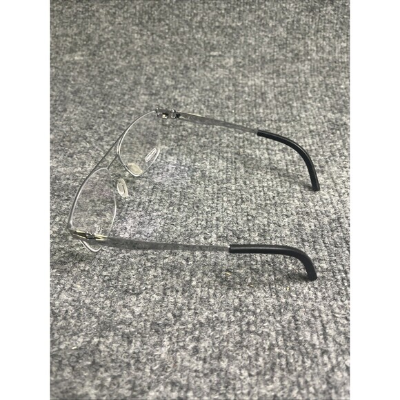 Ovvo Optics Eyeglasses Silver Titanium Rectangle 3708 - Picture 4 of 6
